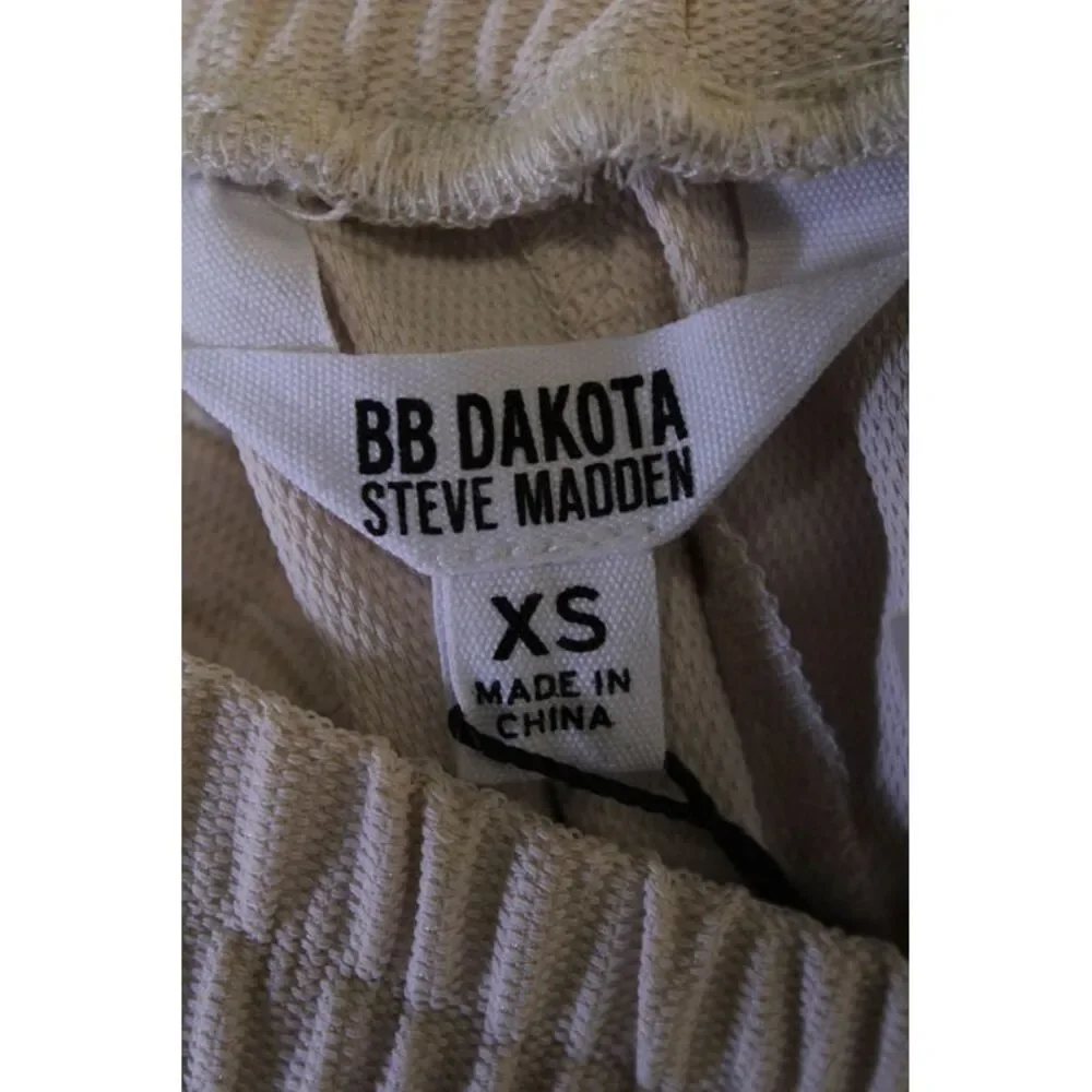 BB Dakota Womens Elastic Waist Pull On High-Rise Tapered Pants Beige Size